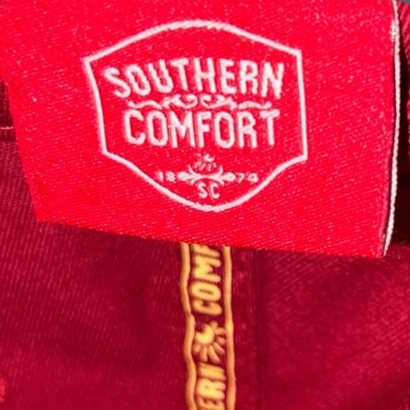 Southern Comfort Distressed Red Cap Adjustable Back Hat - Picture 6 of 8